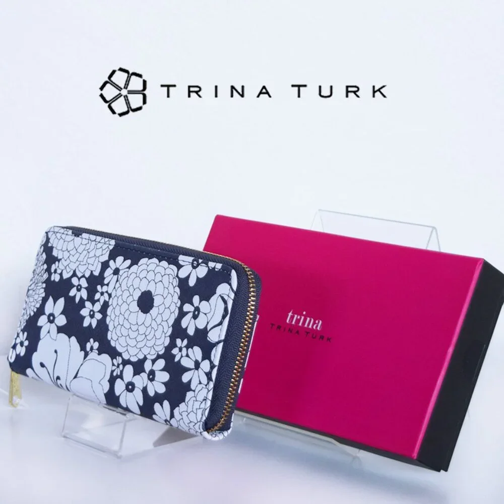 Trina Turk Floral Zip Around Long Wallet